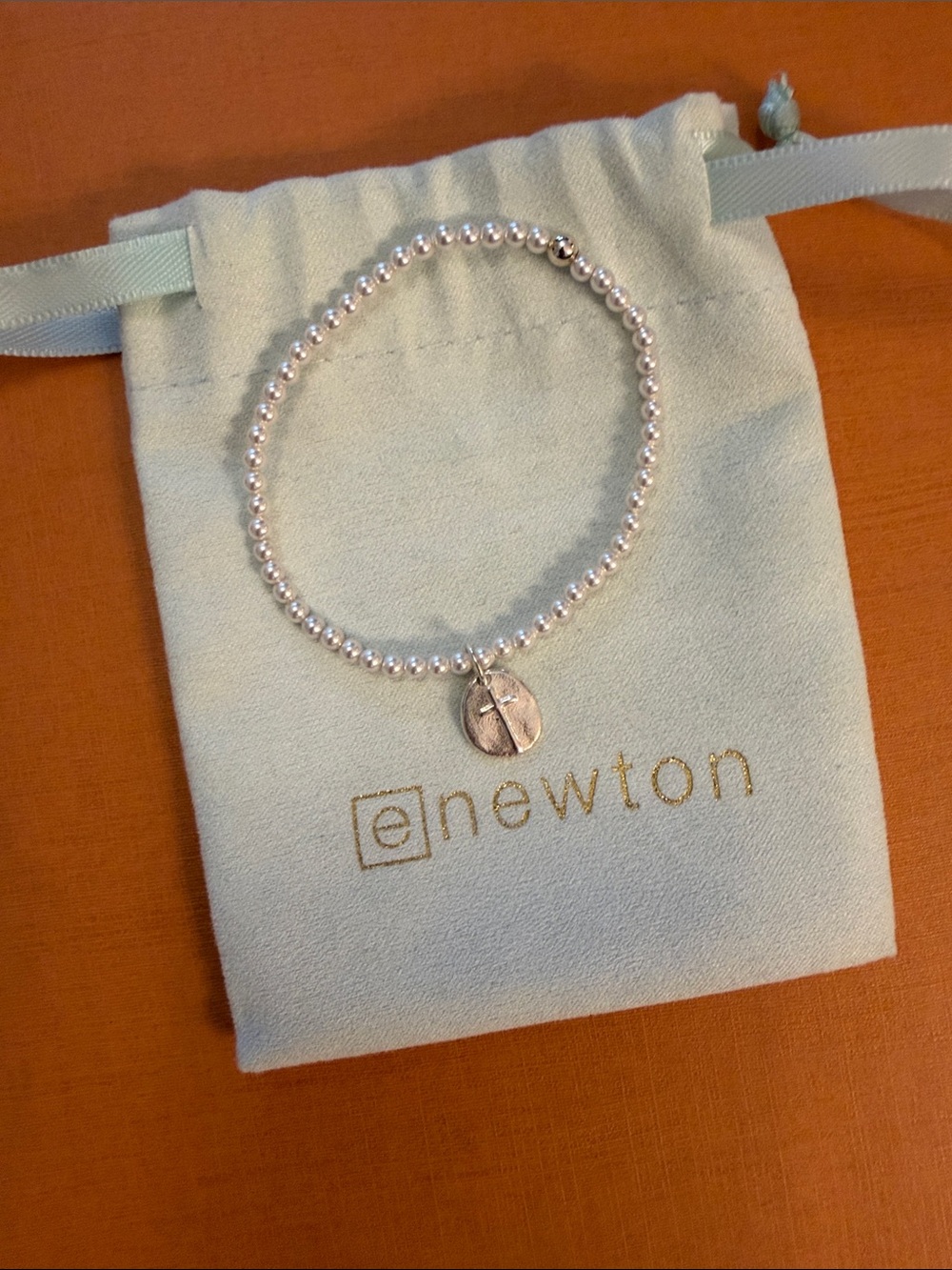 Enewton classic pearl 3mm bracelet- inspire small sterling disc